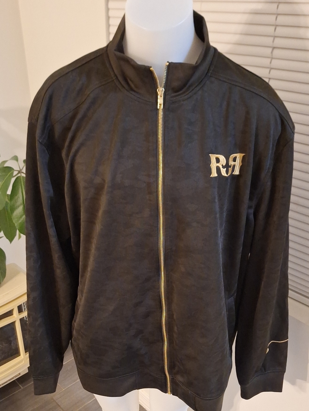 Rock Revival Camo Black Jacket with Gold Trim